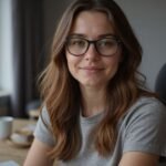 Live Webcamsex in Vlaanderen Een jonge vrouw zit voor een computer op een modern bureau