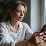 Cougar dating België Een vrouw van begin veertig bekijkt een datingprofiel bij het raam