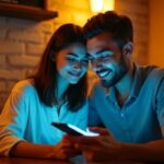 Vind de Heetste Regio Sexdating in Vlaanderen! Een man en vrouw genieten van een intiem moment in een café