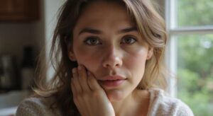 Een spontane foto van een persoon met oprechte emoties en details